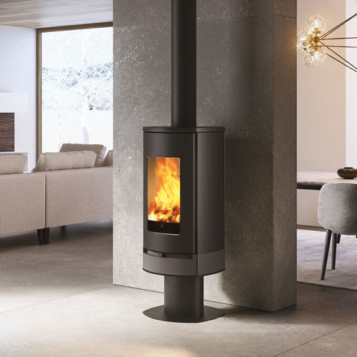 Holz-Kaminofen - CODE J EVO - EDILKAMIN - 5 kW...10 kW / auf Füßen / modern