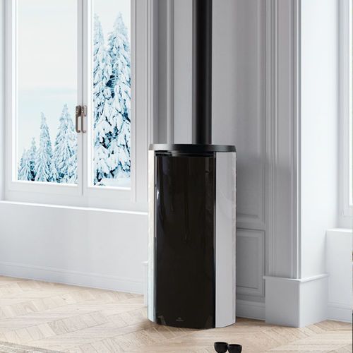 Pelletkaminofen - CELIA AIR TIGHT C MAGIC - EDILKAMIN - 5 kW...10 kW / 0 - 5 kW / freistehend