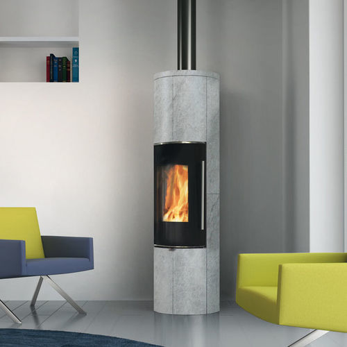 Holz-Kaminofen - TALLY UP S EVO - EDILKAMIN - 5 kW...10 kW / freistehend / modern
