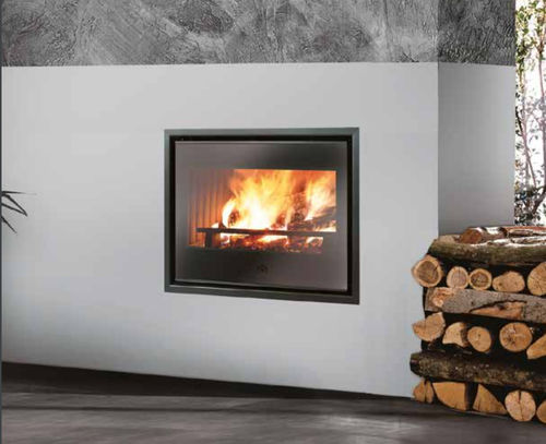 Holz-Kamineinsatz - LUCE PLUS 54 - EDILKAMIN - Stahl / Gusseisen / mit natürlicher Konvektion
