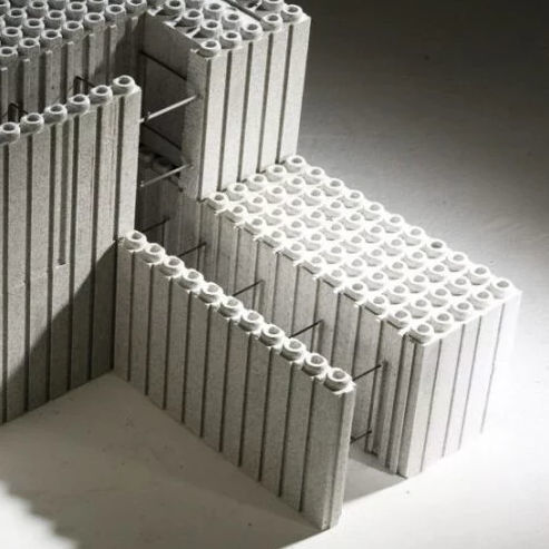 Betonschalungsstein - SÉRIE 100 - EUROMAC2 - Polystyrol / für Wand / für Passivhaus