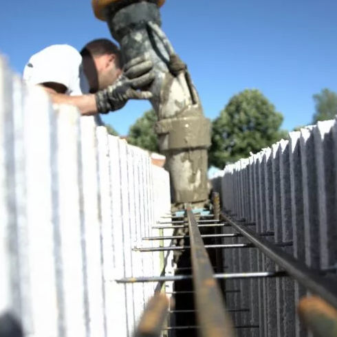 Beton für expandiertes Polystyrol - EUROMAC2 - hochbelastbar / isolierend / erdbebensicher
