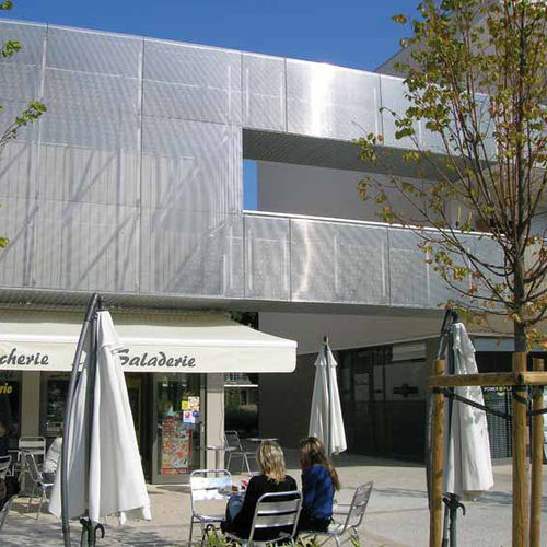 Gitter-Fassadenverkleidung - ANDRITZ EUROSLOT - ANDRITZ EUROSLOT Architecture - Metall / vertikal / texturiert