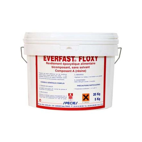Epoxidharzbodenbelag - FLOXY - EVERFAST - glatt / Betonoptik / hochbelastbar