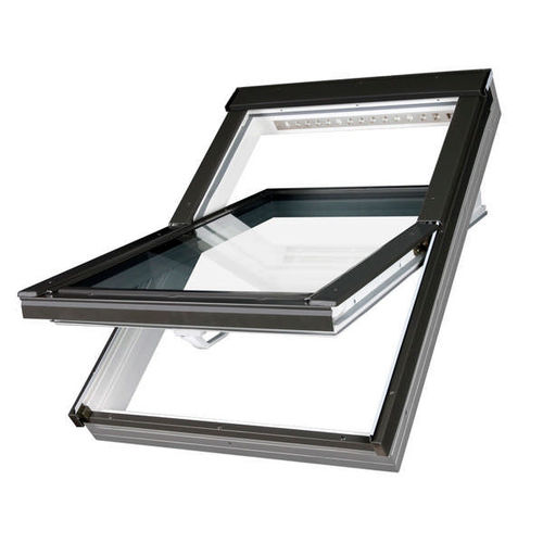 Aluminium-Dachfenster - PTP-V roof window with increased resistance to moisture - FAKRO - PVC / Schwing / mit Doppelverglasung