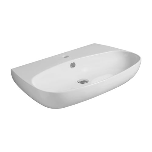 Wand-Waschbecken - VI 11 - SIMAS ACQUA SPACE - Keramik / Mischbatterie / oval