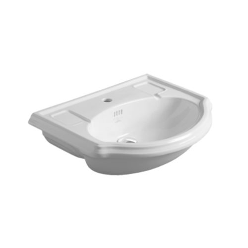 Halbeinbauwaschbecken - AR 835 - SIMAS ACQUA SPACE - Keramik / Mischbatterie / 1-Loch