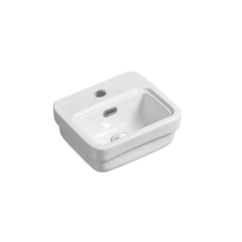 Wand-Handwaschbecken - EVO 13 - SIMAS ACQUA SPACE - rechteckig / Keramik