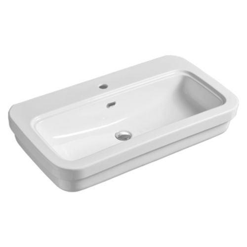 Bodenstehendes Waschbecken - EVO 12 - SIMAS ACQUA SPACE - Keramik / Mischbatterie / mit verstellbarem Spiegel