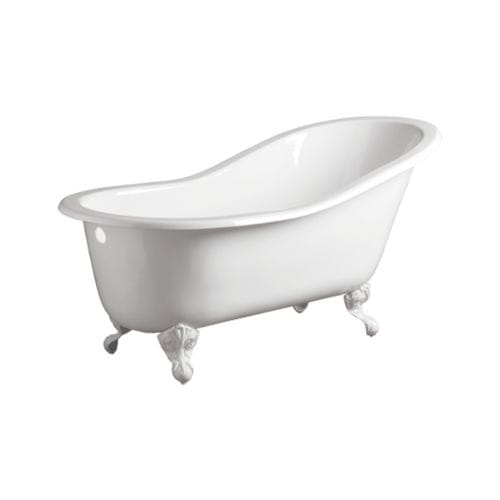 Ovale Badewanne - 30100 - SIMAS ACQUA SPACE - auf Füßen / Gusseisen / weiß