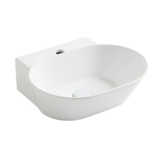 Wand-Waschbecken - WA 06 - SIMAS ACQUA SPACE - Keramik / oval / 1-Loch