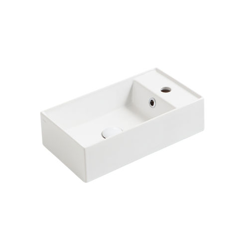 Wand-Handwaschbecken - AG 50 - SIMAS ACQUA SPACE - Aufsatz / rechteckig / Keramik