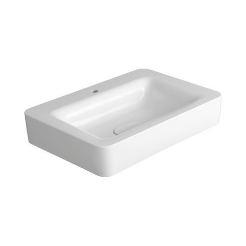 Wand-Waschbecken - HE 10 - SIMAS ACQUA SPACE - Keramik / rechteckig / 1-Loch