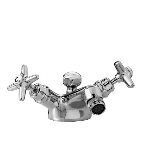 Bidet-Zweigriffmischer - 3604 - RUBINETTERIE STELLA - Aufsatz / verchromter Messing / für Badezimmer