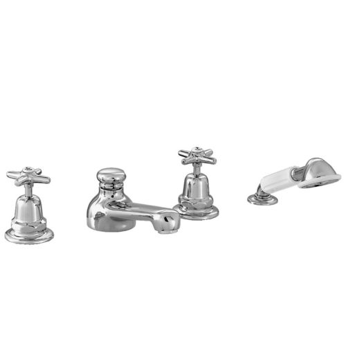 Zweigriffmischer für Dusche - 3256-308 - RUBINETTERIE STELLA - für Badewanne / Aufsatz / verchromter Messing