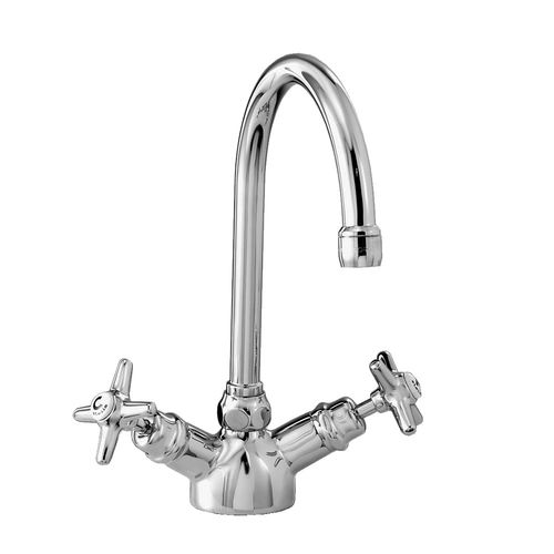 Aufsatz-Zweigriffmischer - 3230 - RUBINETTERIE STELLA - verchromter Messing / für Küche / 1-Loch