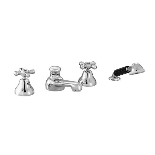 Zweigriffmischer für Duschen - 3256-308 - RUBINETTERIE STELLA - für Badewanne / Aufsatz / aus verchromtem Metall