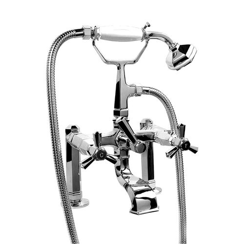 Zweigriffmischer für Duschen - 3274RG306 - RUBINETTERIE STELLA - für Badewanne / wandmontiert / aus verchromtem Metall