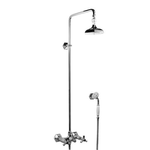 Wandmontiertes Duschsystem - 3284-33 - RUBINETTERIE STELLA - modern / für Hotels / mit Handbrause
