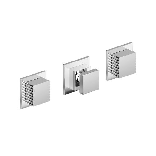 Zweigriffmischer für Duschen - 3254 - RUBINETTERIE STELLA - für Badewanne / Einbau / aus verchromtem Metall