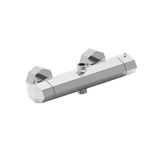 Zweigriffmischer für Duschen - 3287TM - RUBINETTERIE STELLA - wandmontiert / thermostatisch / aus verchromtem Metall
