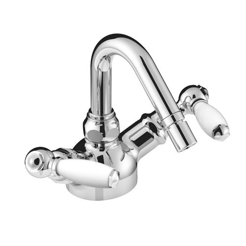 Bidet-Zweigriffmischer - 3602BIS - RUBINETTERIE STELLA - Aufsatz / aus verchromtem Metall / für Badezimmer