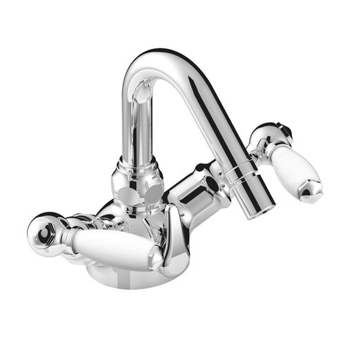 Bidet-Zweigriffmischer - 3604BIS - RUBINETTERIE STELLA - Aufsatz / aus verchromtem Metall / für Badezimmer