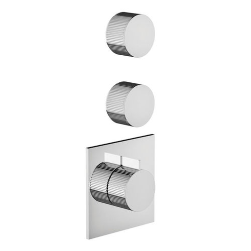 Einhebelmischer für Dusche - IS3298 PV - RUBINETTERIE STELLA - Einbau / thermostatisch / verchromter Messing