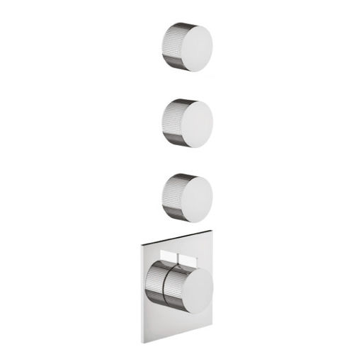 Einhebelmischer für Dusche - IS3299 PV - RUBINETTERIE STELLA - Einbau / thermostatisch / verchromter Messing