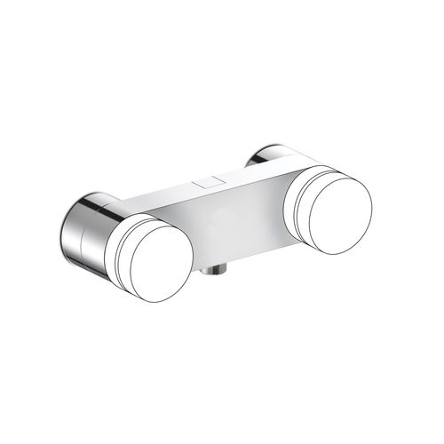 Zweigriffmischer für Duschen - 3283 - RUBINETTERIE STELLA - wandmontiert / Metall / für Badezimmer