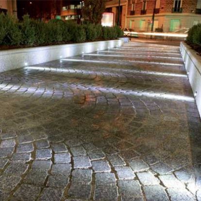 Bodenstrahler - X-UP 1 - FLUX Lighting - für Bodeneinbau / LED / rund