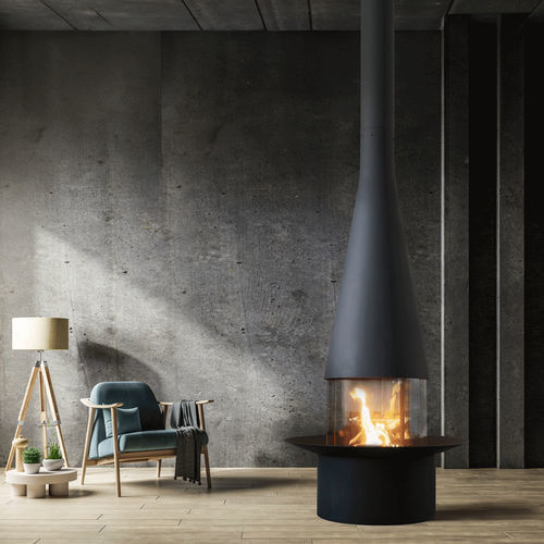 Holzkamin - FILIOFOCUS CENTRAL - Focus Creation - Gas / freistehend / Insel