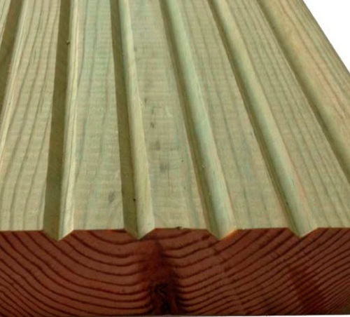 Holz-Terrassendiele - JUMBO - FP BOIS - gerillt / PEFC-zertifiziert
