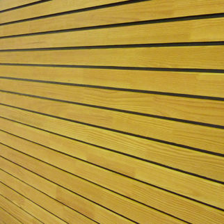 Folie-Fassadenverkleidung - CORETEC WOOD - FP BOIS - Holz / gerillt