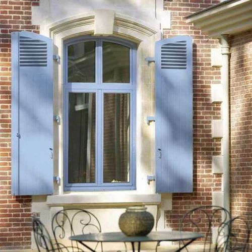 Eiche-Fenster - HEXAGONE - FPEE - Dreh-Kipp / feststehend / Balg