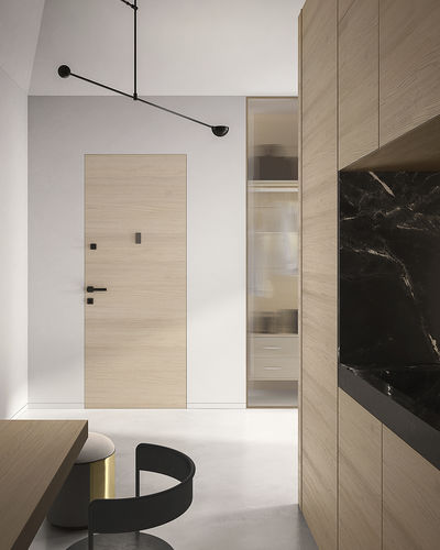 Tür für Innenbereich - FILOMURO ROVERE ICE - GAROFOLI - Holz / einflügelig / Schiebe