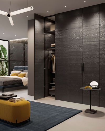 Modul-Kleiderschrank - MIRIA - GAROFOLI - wandmontiert / modern / Eiche