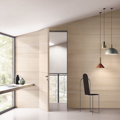 Tür für Innenbereich - FILOMURO BOIS ROVERE ICE - GAROFOLI - Eiche / einflügelig / modern