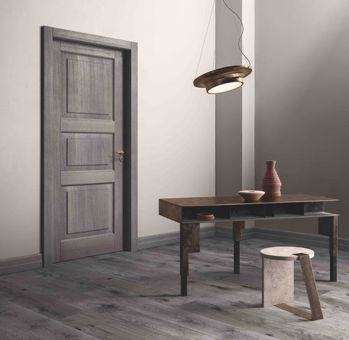 Tür für Innenbereich - 110eLode 3B Stone Oak - GAROFOLI - Massivholz / einflügelig / klassisch