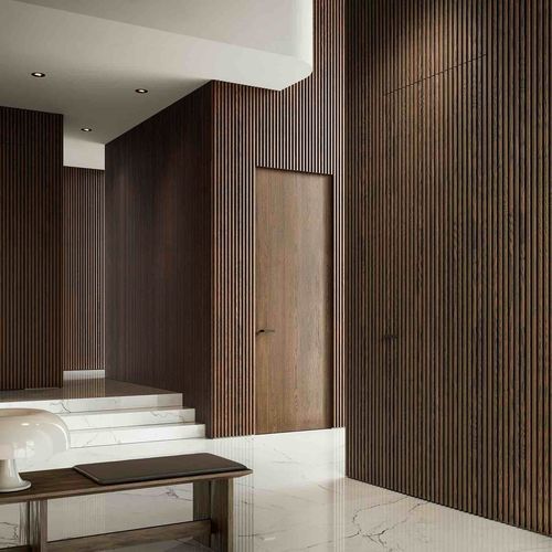Tür für Innenbereich - Strips Wood - GAROFOLI - Holz / einflügelig / modern