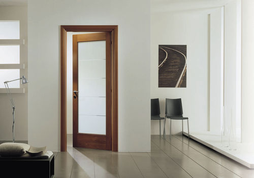 Tür für Innenbereich - PANGEA : TIVIA  - GAROFOLI - Holz / einflügelig / Glas