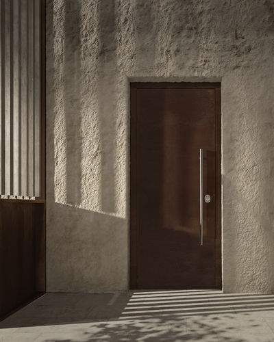 Eingangstür - SOVRANA - GAROFOLI - Holz / einflügelig / modern