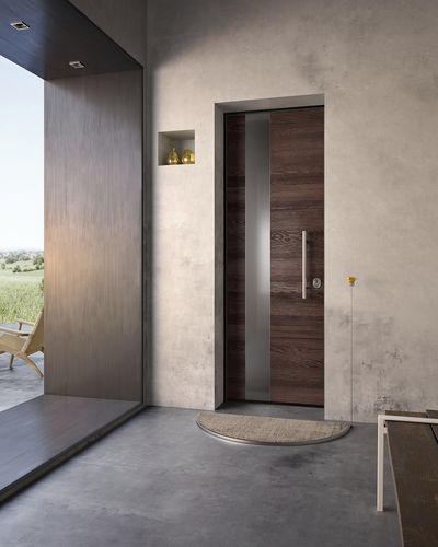 Eingangstür - SOVRANA - GAROFOLI - Holz / einflügelig / modern