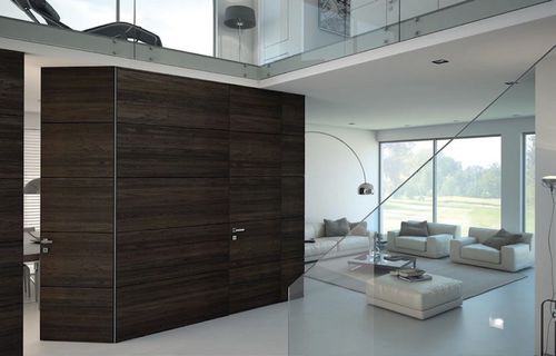 Tür für Innenbereich - Filomuro: tinteggiabile a soffitto rivestita con boiserie - GAROFOLI - Holz / einflügelig / ohne Verglasung