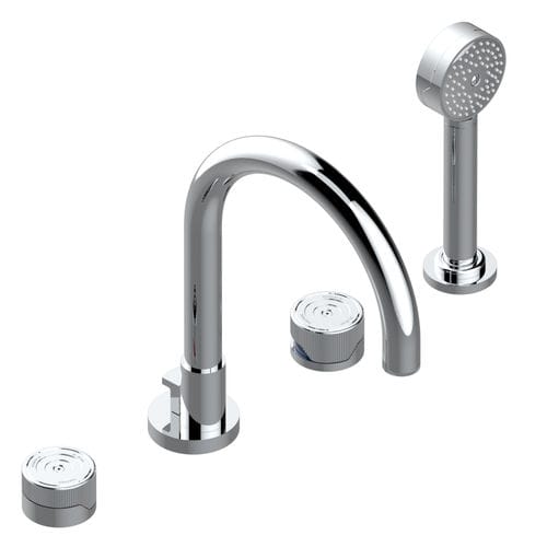 Zweigriffmischer für Badewanne - ZOOM.5 - THG Paris - Aufsatz / aus verchromtem Metall / für Badezimmer