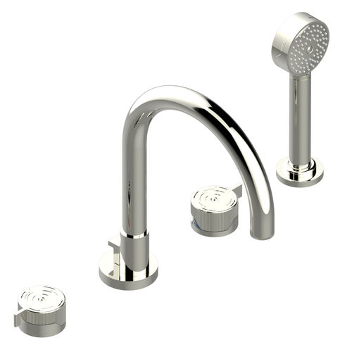 Zweigriffmischer für Badewanne - ZOOM.7 - THG Paris - Aufsatz / aus verchromtem Metall / für Badezimmer