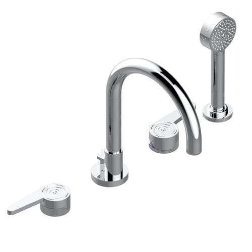 Zweigriffmischer für Badewanne - ZOOM.12 - THG Paris - Aufsatz / aus verchromtem Metall / für Badezimmer