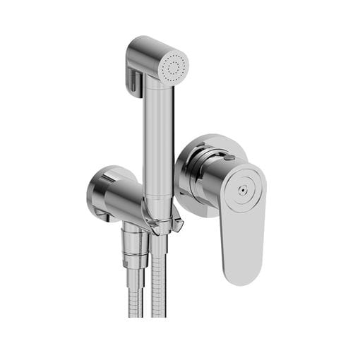 Bidet-Einhebelmischer - ZOOM.12 - THG Paris - wandmontiert / aus verchromtem Metall / für Badezimmer