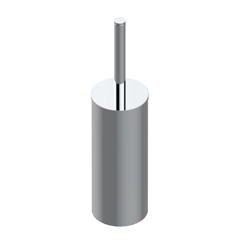 Toilettenbürste aus verchromtem Metall - ZOOM.7 - THG Paris - bodenstehend / wandmontiert / satiniert