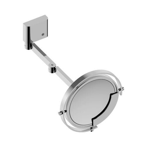 Wandmontierter Spiegel - ZOOM.12 - THG Paris - modern / rund / aus verchromtem Metall